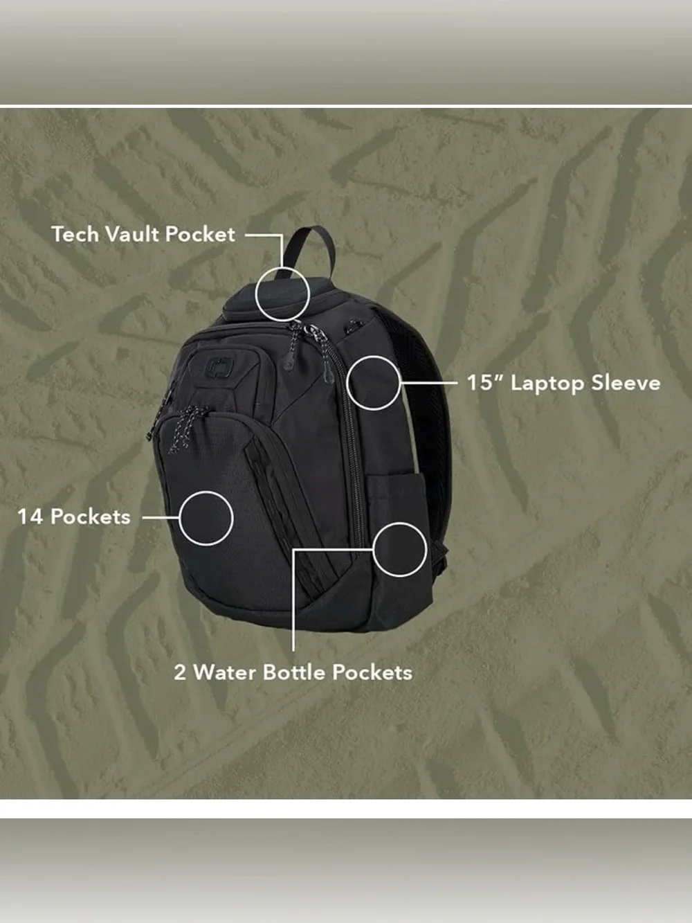OGIO Renegade Backpack (Renegade Rustler, Mineral Blue)